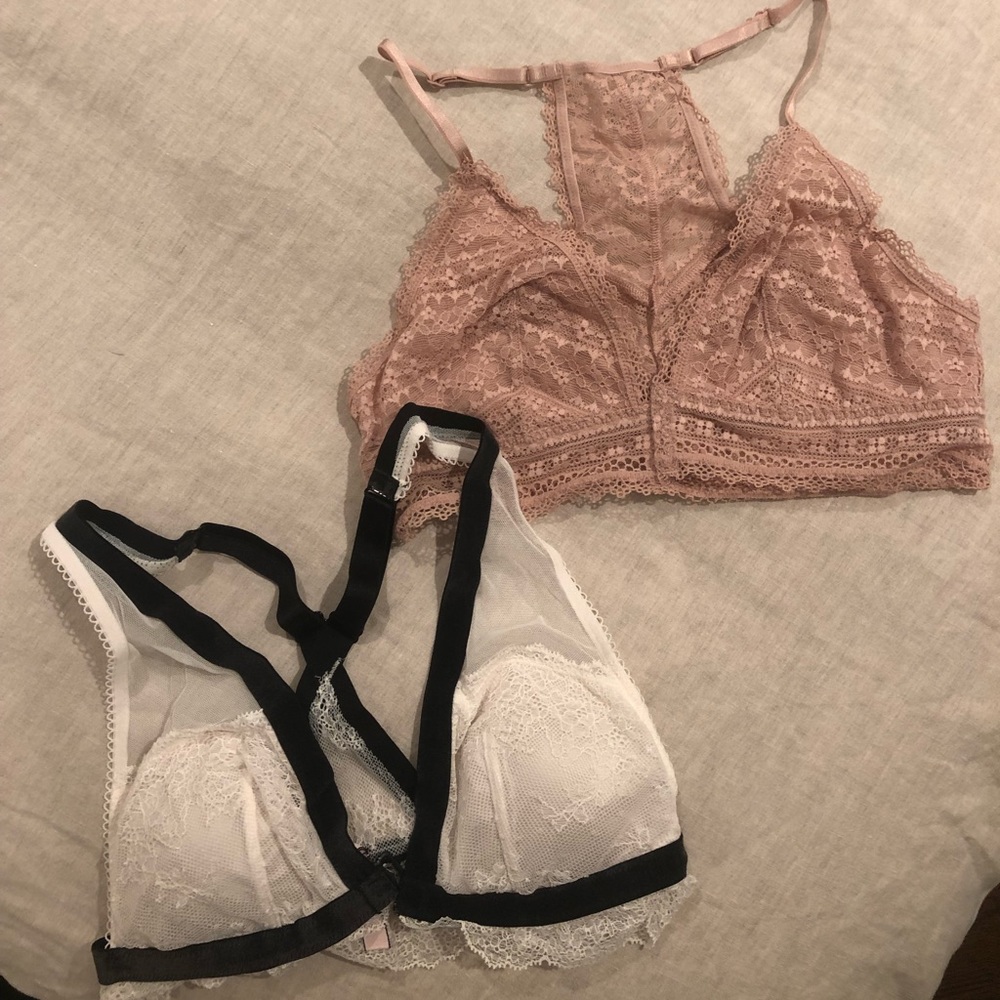 NWOT Victoria’s Secret lace bralettes in M